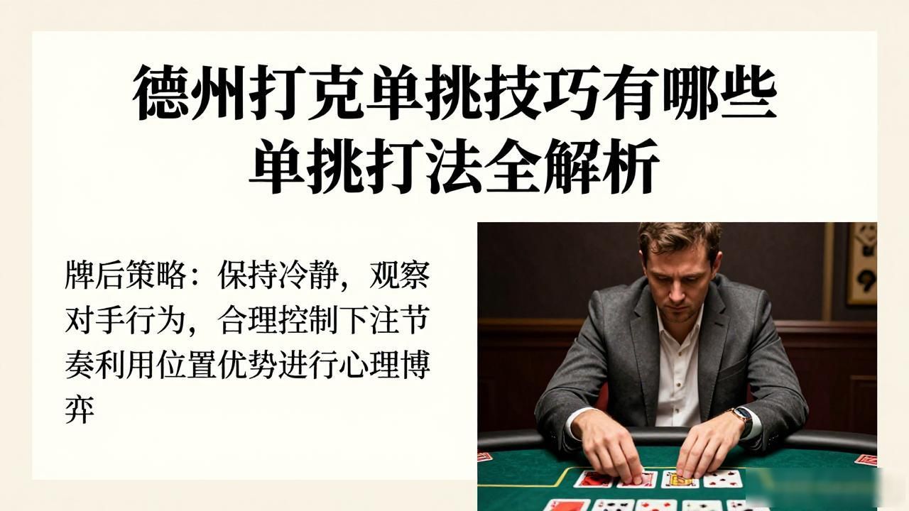 德州扑克单挑技巧_德州扑克单挑技巧_德州扑克单挑技巧